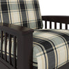 Humes Hill Mission-Style Armchairs with Exposed Wood Frames (Set of 2)