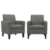 Disick Transitional Track Arm Armchairs (Set of 2)