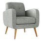 Kremmling Mid-Century Modern Armchair - Natural Legs