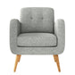 Kremmling Mid-Century Modern Armchair - Natural Legs