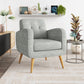 Kremmling Mid-Century Modern Armchair - Natural Legs