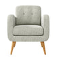 Kremmling Mid-Century Modern Armchair - Natural Legs