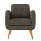 Kremmling Mid-Century Modern Armchair - Natural Legs