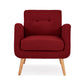 Kremmling Mid-Century Modern Armchair - Natural Legs