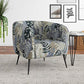 Schroeder Button-Tufted Upholstered Barrel Chair