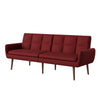 Addie Mid-Century Modern Biscuit-Tufted Sleeper Sofa