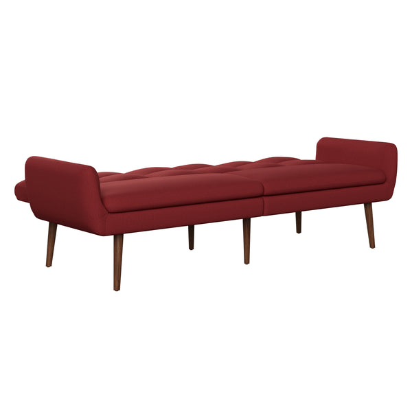 Addie Mid-Century Modern Biscuit-Tufted Sleeper Sofa