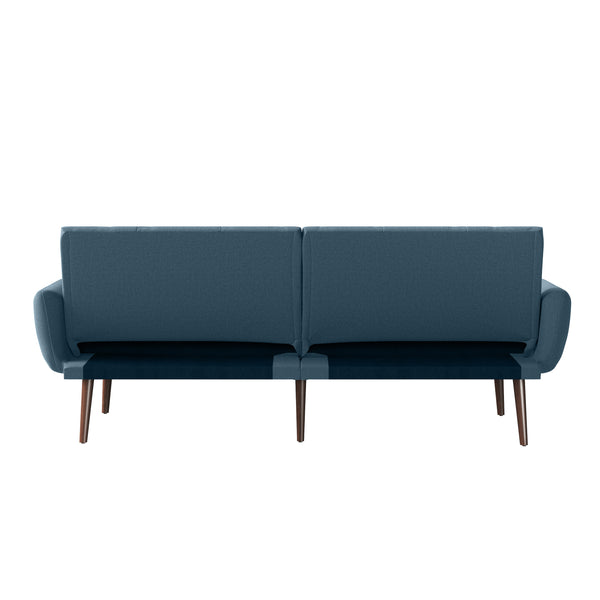 Addie Mid-Century Modern Biscuit-Tufted Sleeper Sofa