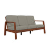 Danae Mid-Century Modern Sofa with Exposed Wood Frame