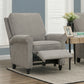 Chester Hill Transitional Rolled Arm Pushback Recliner