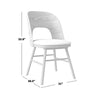 Jayne Mid-Century Modern Armless Dining Chairs (Set of 2)