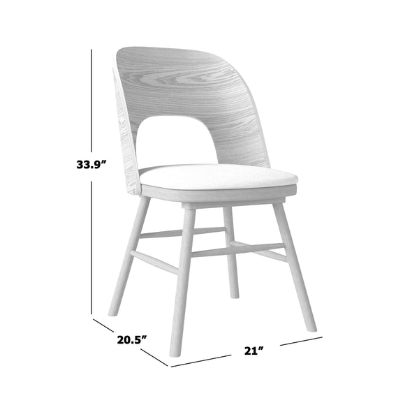 Jayne Mid-Century Modern Armless Dining Chairs (Set of 2)
