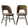 Jayne Mid-Century Modern Armless Dining Chairs (Set of 2)