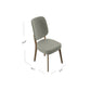Dellers Mid-Century Modern Upholstered Dining Chairs (Set of 2)