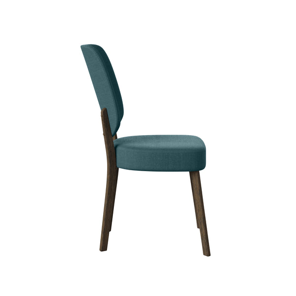 Dellers Mid-Century Modern Upholstered Dining Chairs (Set of 2)