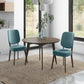 Dellers Mid-Century Modern Upholstered Dining Chairs (Set of 2)