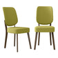 Dellers Mid-Century Modern Upholstered Dining Chairs (Set of 2)
