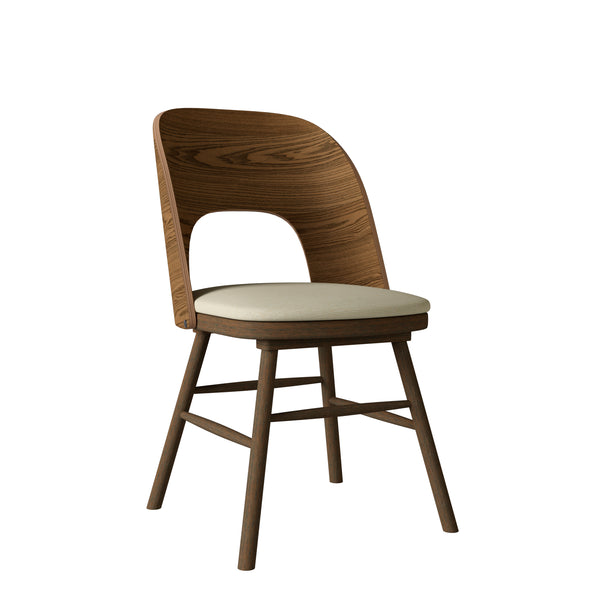 Jayne Mid-Century Modern Armless Dining Chairs (Set of 2)