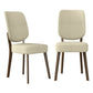 Dellers Mid-Century Modern Upholstered Dining Chairs (Set of 2)