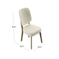 Dellers Mid-Century Modern Upholstered Dining Chairs (Set of 2)