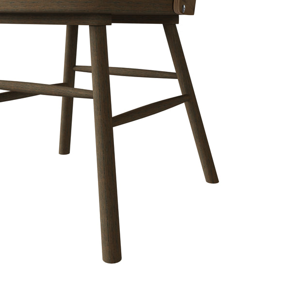 Jayne Mid-Century Modern Armless Dining Chairs (Set of 2)