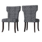 Bontrager Traditional Notched-Back Armless Chairs (Set of 2)