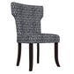 Bontrager Traditional Notched-Back Armless Chairs (Set of 2)