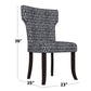 Bontrager Traditional Notched-Back Armless Chairs (Set of 2)