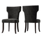 Bontrager Traditional Notched-Back Armless Chairs (Set of 2)
