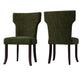 Bontrager Traditional Notched-Back Armless Chairs (Set of 2)