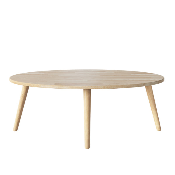 Pruett Oval Mid-Century Modern Wood Cocktail Table