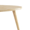 Pruett Oval Mid-Century Modern Wood Cocktail Table