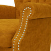 Sutcliff Button-Tufted Rolled Armchair and Ottoman