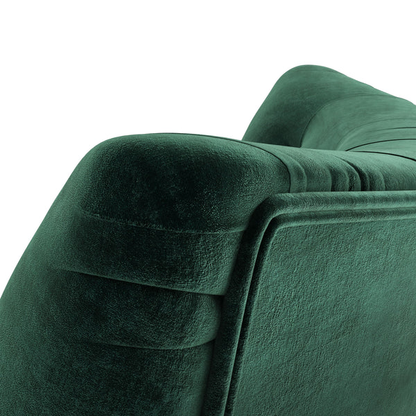 Sutcliff Button-Tufted Rolled Armchair and Ottoman