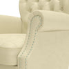 Sutcliff Button-Tufted Rolled Armchair and Ottoman