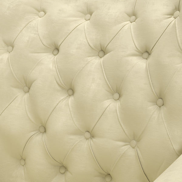 Sutcliff Button-Tufted Rolled Armchair and Ottoman