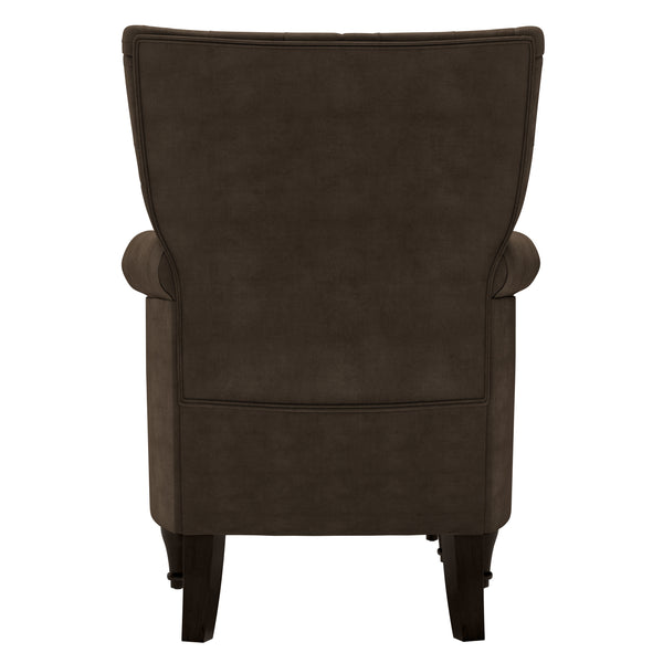 Sutcliff Button-Tufted Rolled Armchair and Ottoman