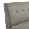 Mondy Mid-Century Modern Lace-Tufted Loveseat with Natural Legs