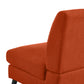 Mondy Mid-Century Modern Lace-Tufted Loveseat with Espresso Legs