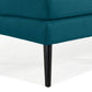 Mondy Mid-Century Modern Lace-Tufted Loveseat with Espresso Legs