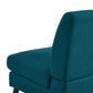 Mondy Mid-Century Modern Lace-Tufted Loveseat with Espresso Legs