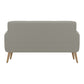 Mondy Mid-Century Modern Lace-Tufted Sofa-Natural Legs