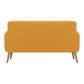 Mondy Mid-Century Modern Lace-Tufted Sofa-Natural Legs