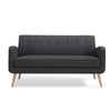 Mondy Mid-Century Modern Lace-Tufted Sofa-Natural Legs