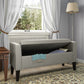 Arron Transitional Bench Storage Ottoman