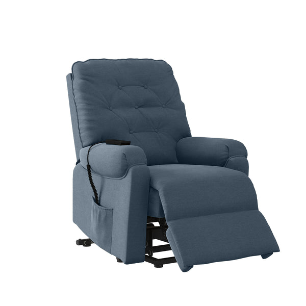 Cleavenger Power Recline and Lift Button-Tufted Chair
