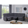 Jazmin 5-Seat Reclining Sectional with Wedge