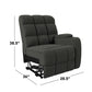 Jazmin 2-Position Right-Arm Wall-Hugger Storage Reclining Chair