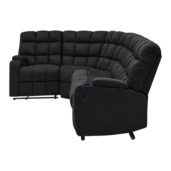 Jazmin 5-Seat Reclining Sectional with Wedge
