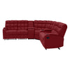 Jazmin 5-Seat Reclining Sectional with Power Storage Consoles and Wedge
